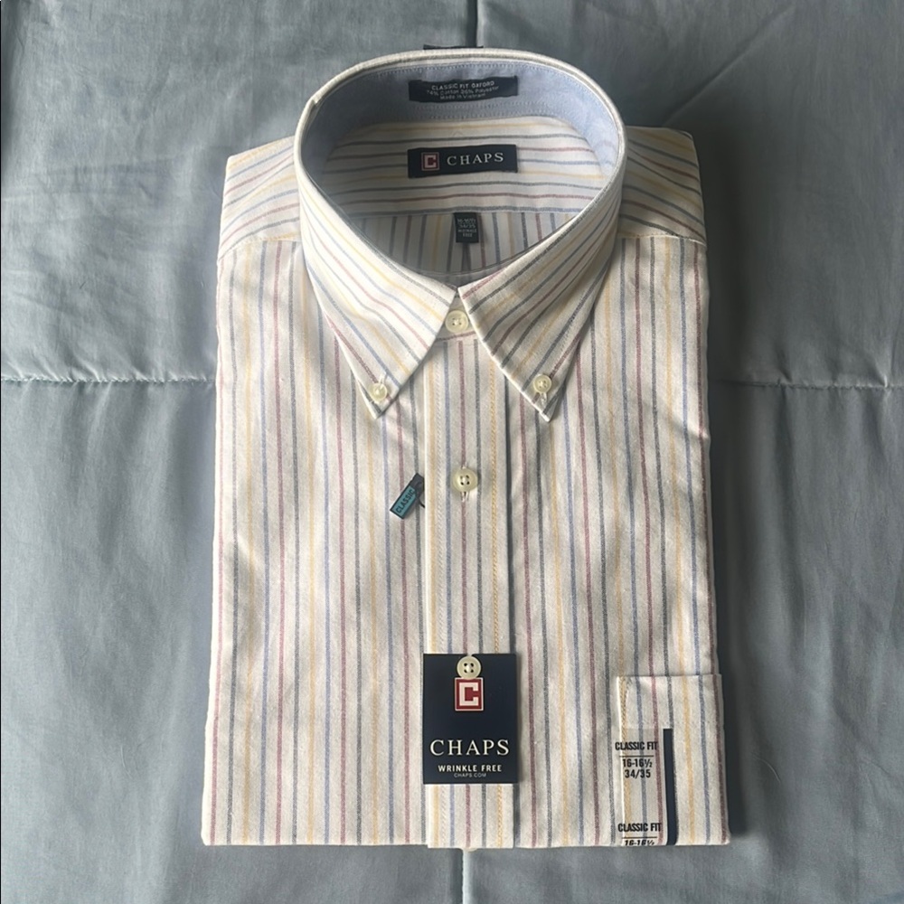 NWT Chaps Men's Striped Shirt